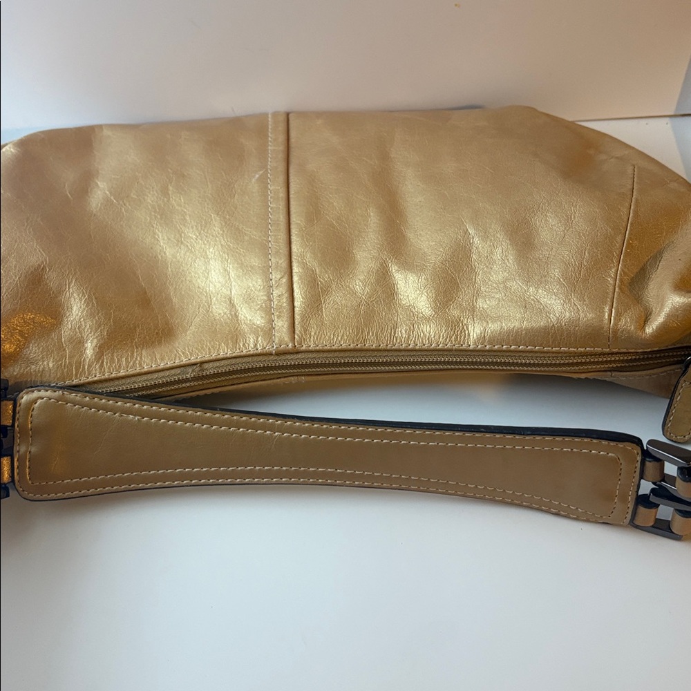 Giani Bernini Gold Hobo Shoulder Bag - Picture 5 of 8